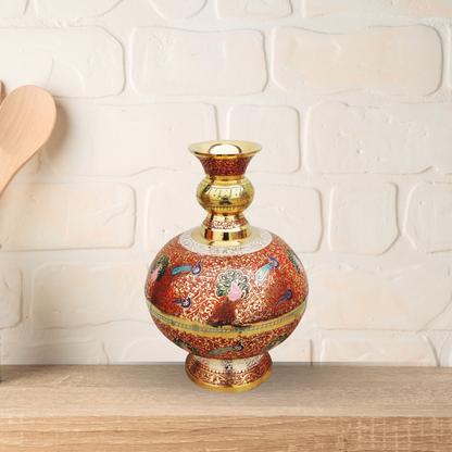 Brass Home And Garden Flower Pot 1.59Kg - PUSHMYCART