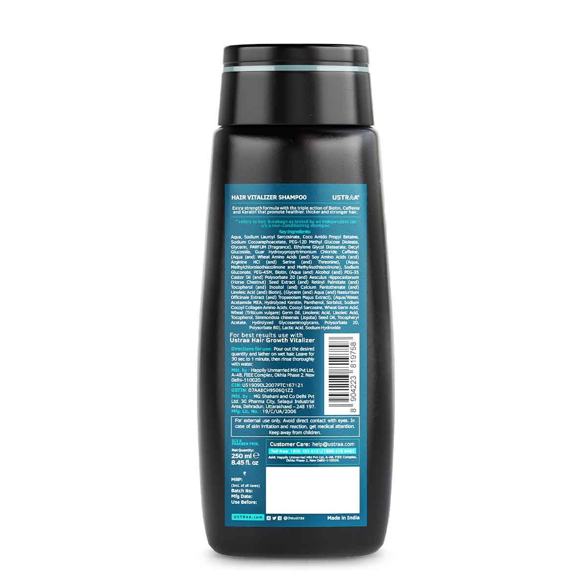 USTRAA Hair Vitalizer Shampoo 250 ml
