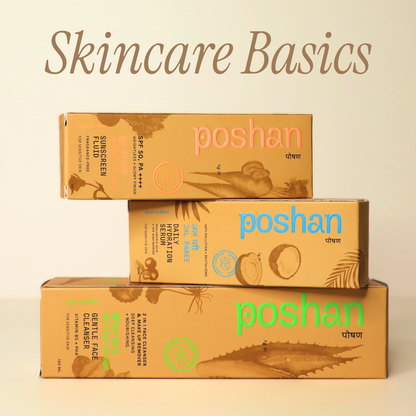 POSHAN SKINCARE YOUR DAILY POSHAN 2-MIN ESSENTIALS ROUTINE!