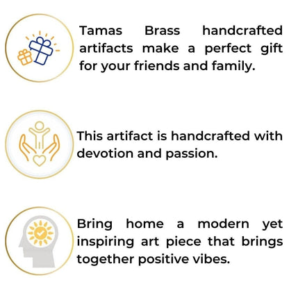 Tamas Brass Lord Small Bajrang Bali Hanuman Ji Statue/Idol  | Free Luxury Gift Box