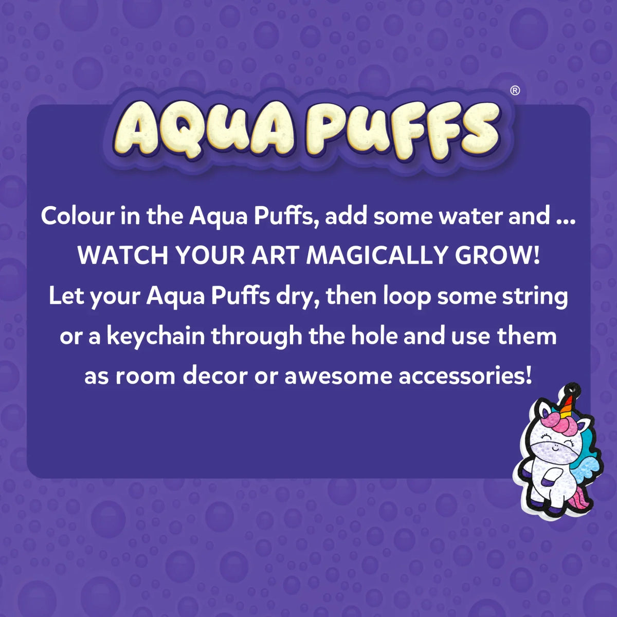 Skillmatics Aqua Puffs Princesses and Unicorns 3D Art Kit