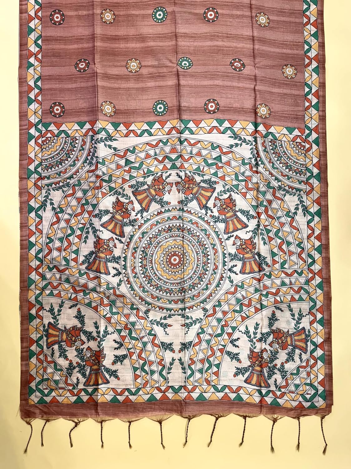 Vasthrlay Ethnic Classic Saree with decorative Kalamkari design