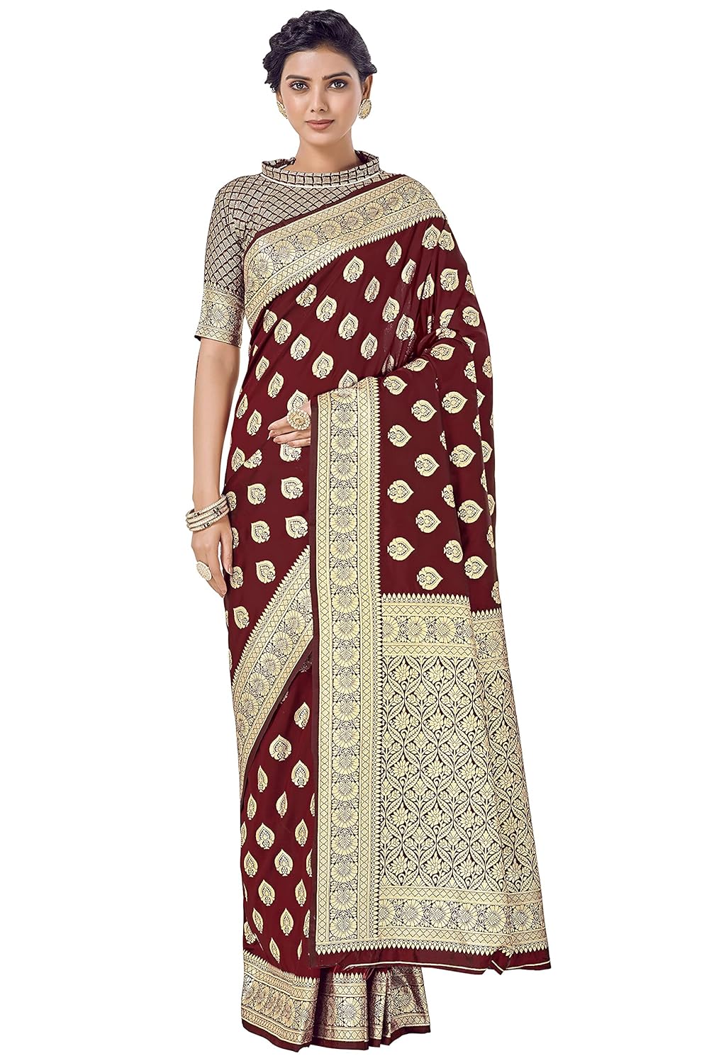 Vasthrlay Banarasi Ethnic Wear with traditional design