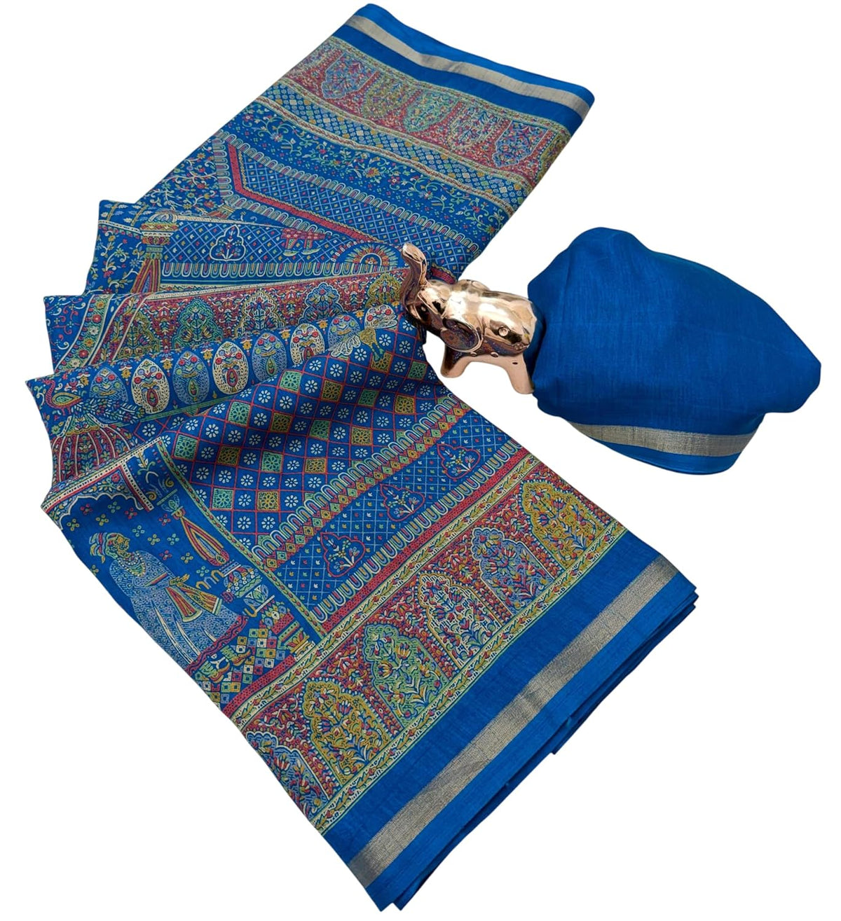 Vasthrlay Classic Ethnic Kalamkari Saree for festive ethnic occasions