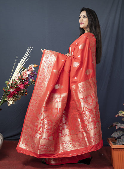 Vasthrlay Traditional Saree in Classic with refined banarasi ethnic appeal