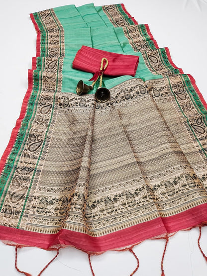 Vasthrlay Classic Printed Saree with elegant Ethnic styling