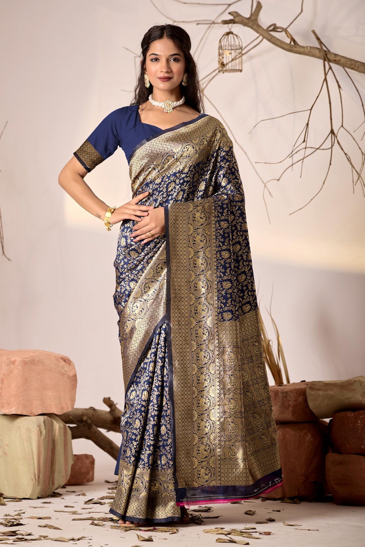 Vasthrlay Classic Traditional Saree with elegant silk styling