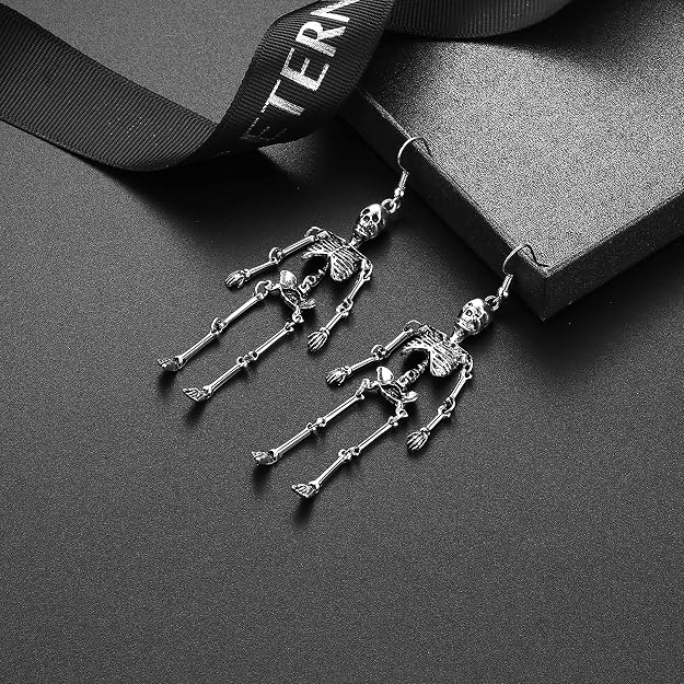 Skull Dangle Earrings Halloween