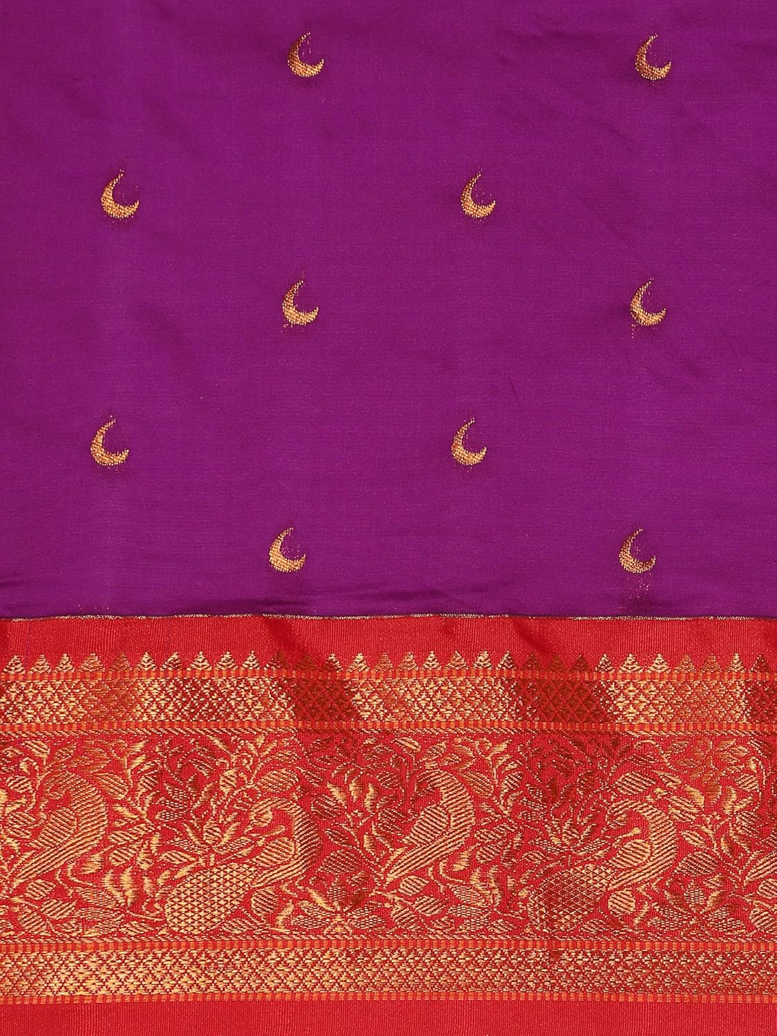 Vasthrlay Traditional Saree in Purple with refined silk ethnic appeal