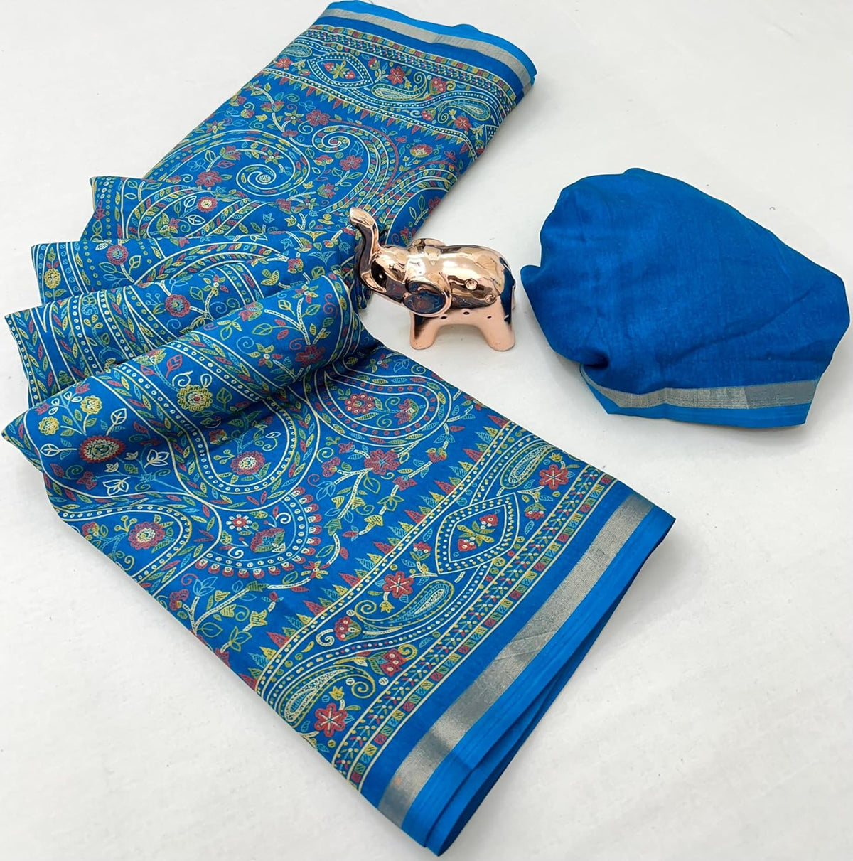 Vasthrlay Tussar Classic Saree with decorative Floral design
