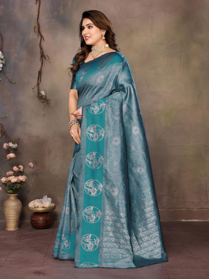 Vasthrlay Traditional Saree in Classic with refined silk ethnic appeal