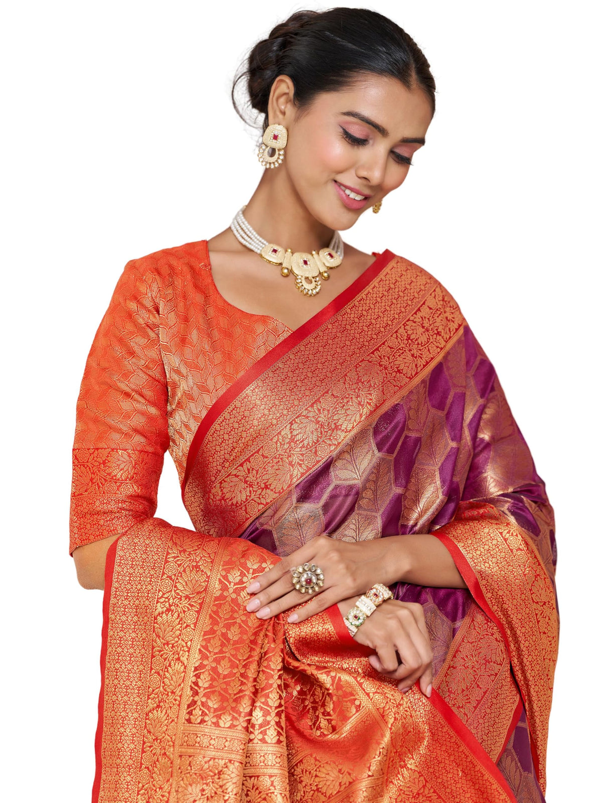Vasthrlay Classic Banarasi Traditional Saree for festive ethnic occasions