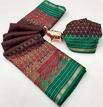 Vasthrlay Ethnic Classic Saree with decorative Weaving design