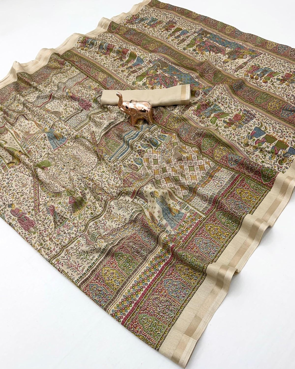 Vasthrlay Classic Kalamkari Saree with elegant Ethnic styling