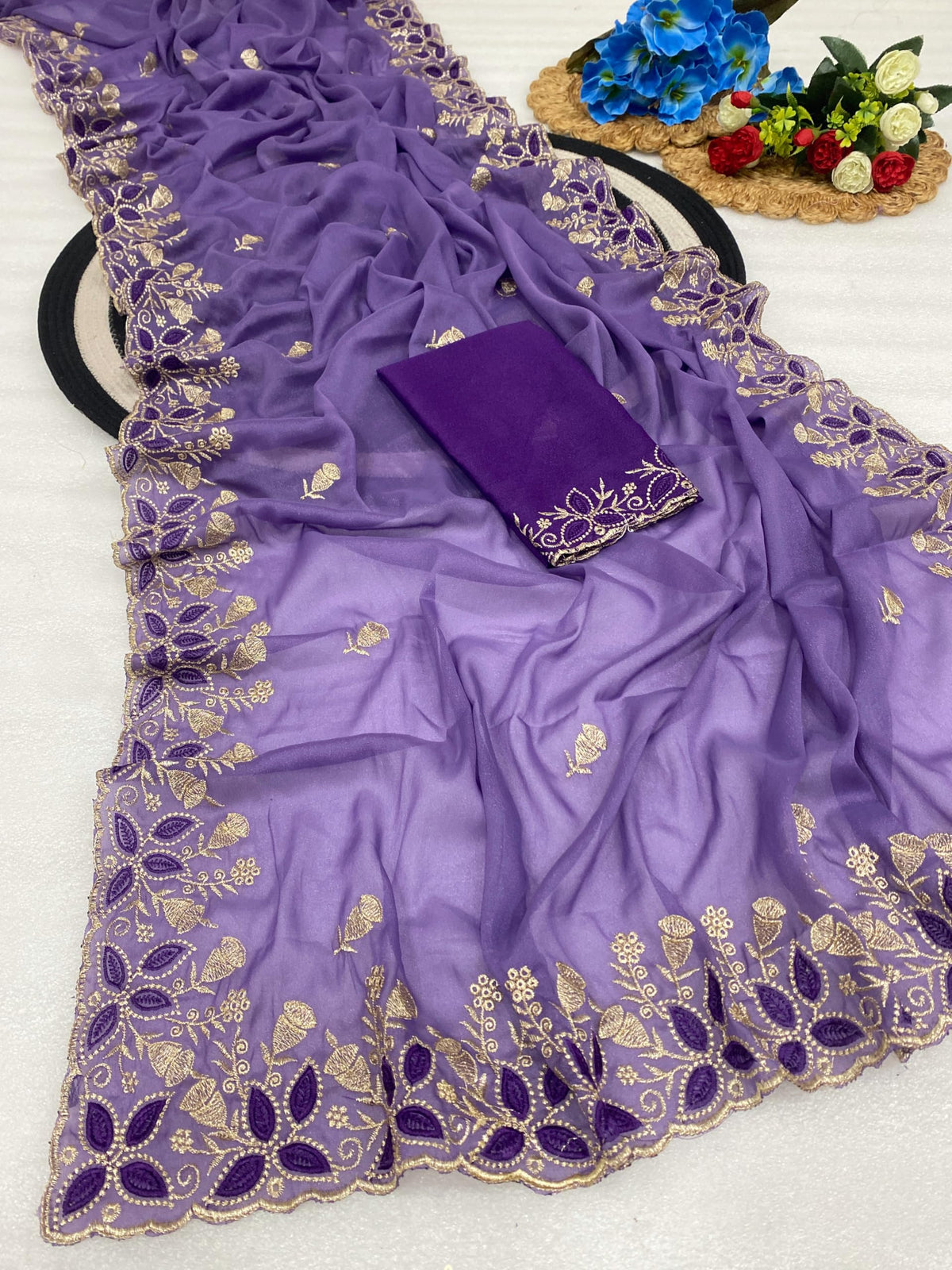 Vasthrlay Pink Traditional Saree for wedding and party wear styling