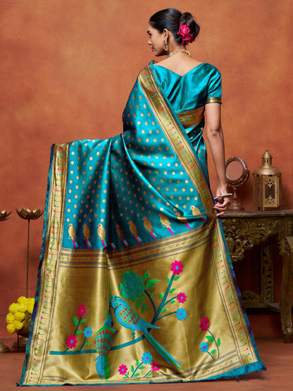 Vasthrlay Traditional Saree in Classic with refined paithani ethnic appeal