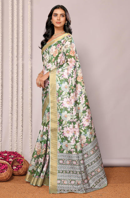 Vasthrlay Classic Printed Saree with elegant ethnic styling