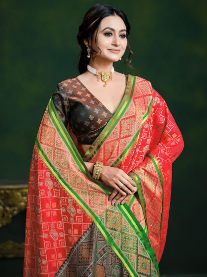 Vasthrlay Classic Traditional Saree with elegant patola styling