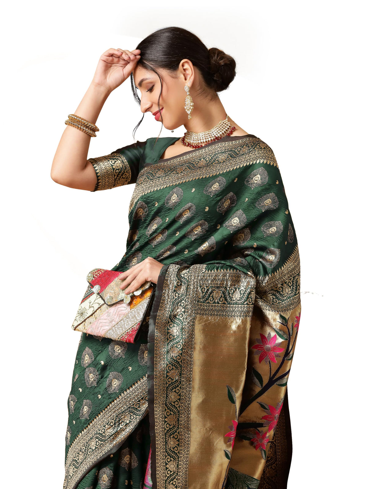 Vasthrlay Classic Paithani Traditional Saree for festive ethnic occasions