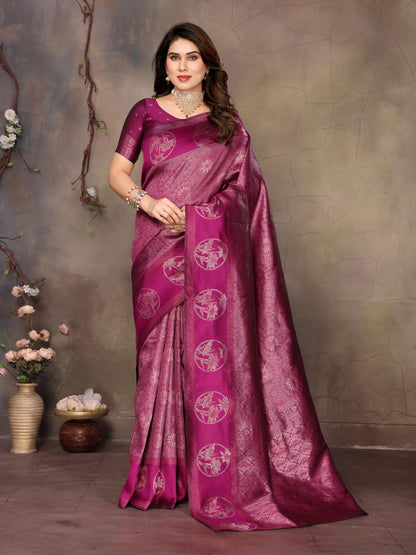 Vasthrlay Classic Traditional Saree with elegant silk styling