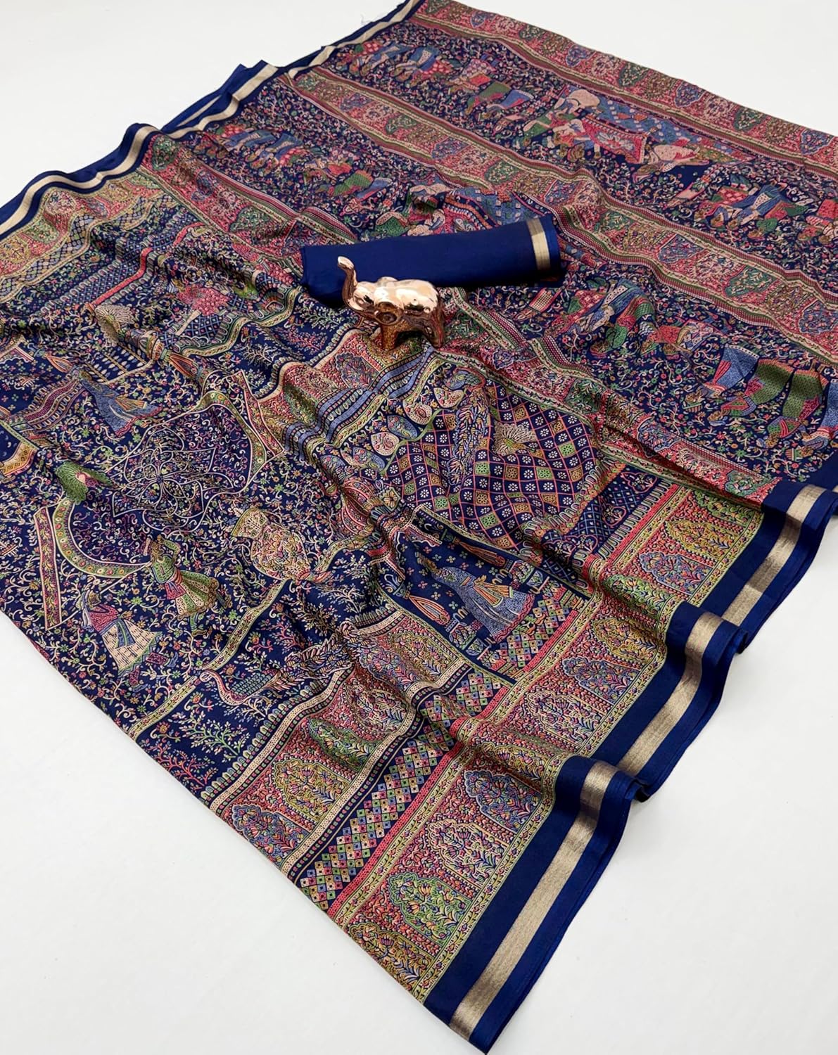Vasthrlay Classic Kalamkari Saree with elegant Ethnic styling