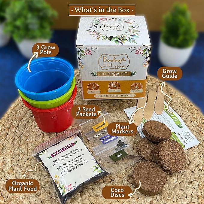 Bombay Greens  Sow Grow Eat Repeat Kit