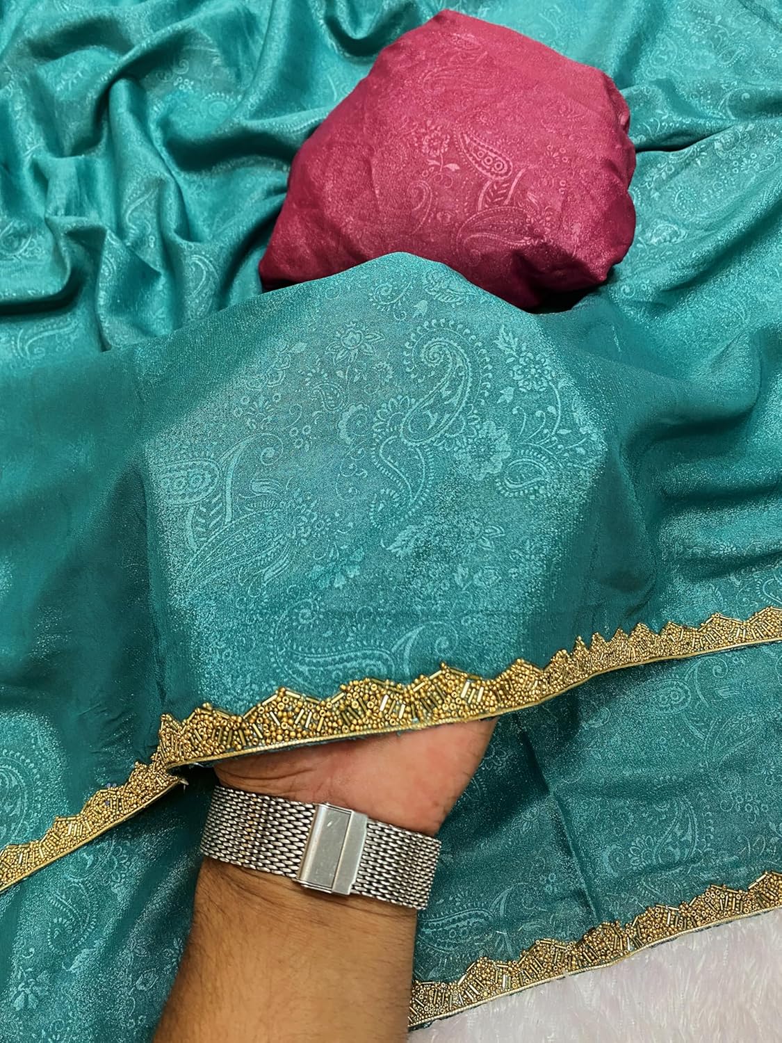 Vasthrlay Lavender Traditional Saree for wedding and party wear styling