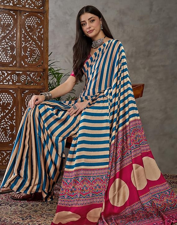 Vasthrlay ethnic saree in Maroon colour for festive occasions