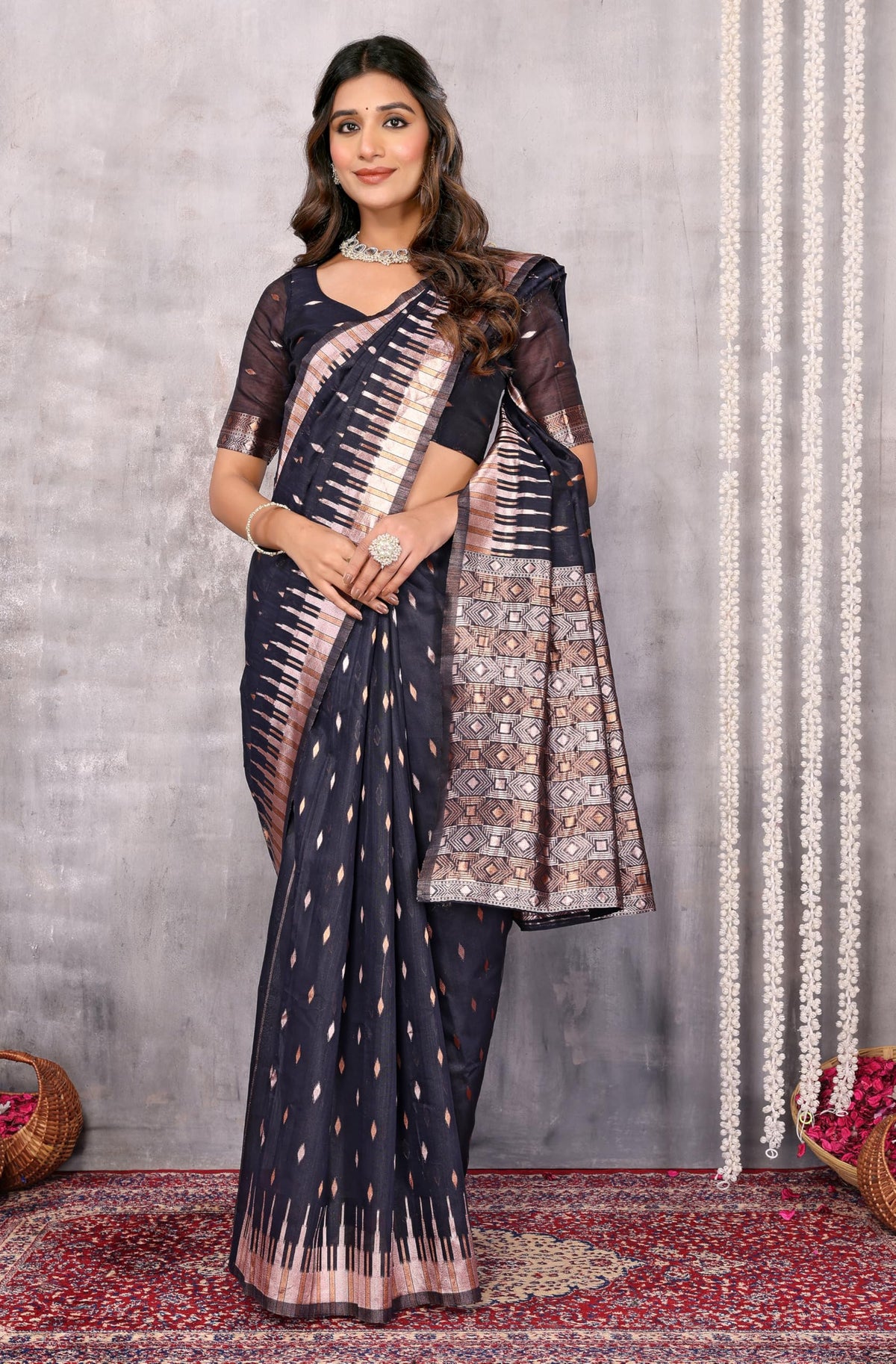 Vasthrlay Classic Traditional Saree with elegant cotton styling