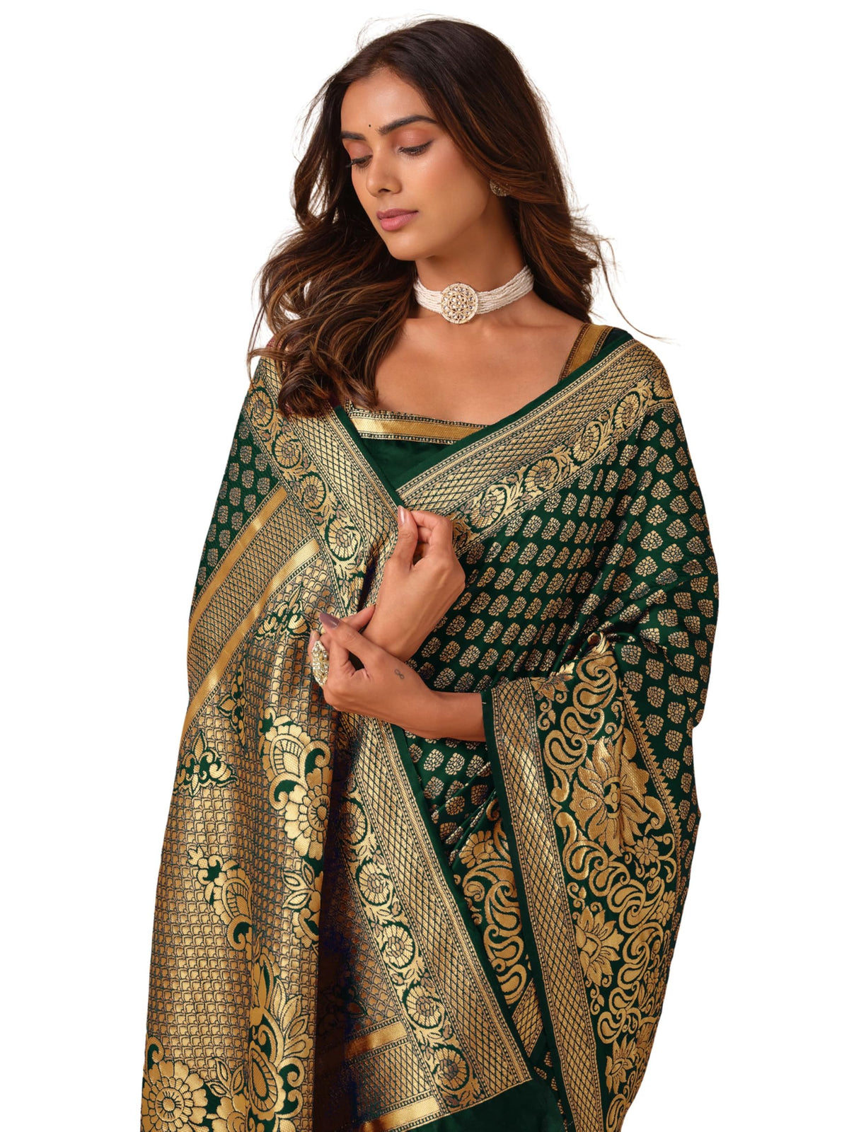 Vasthrlay Classic Banarasi Woven Saree for festive ethnic occasions