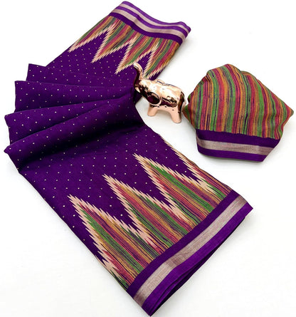 Vasthrlay Tussar Classic Saree with decorative Traditional design