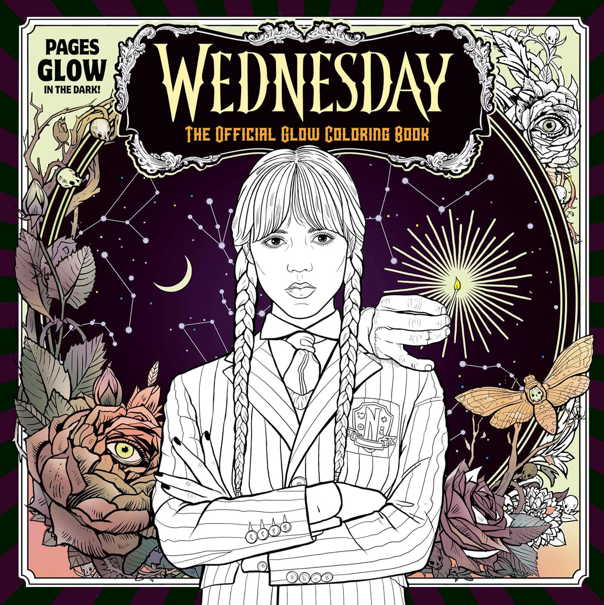 Wednesday Official Glow Coloring Book