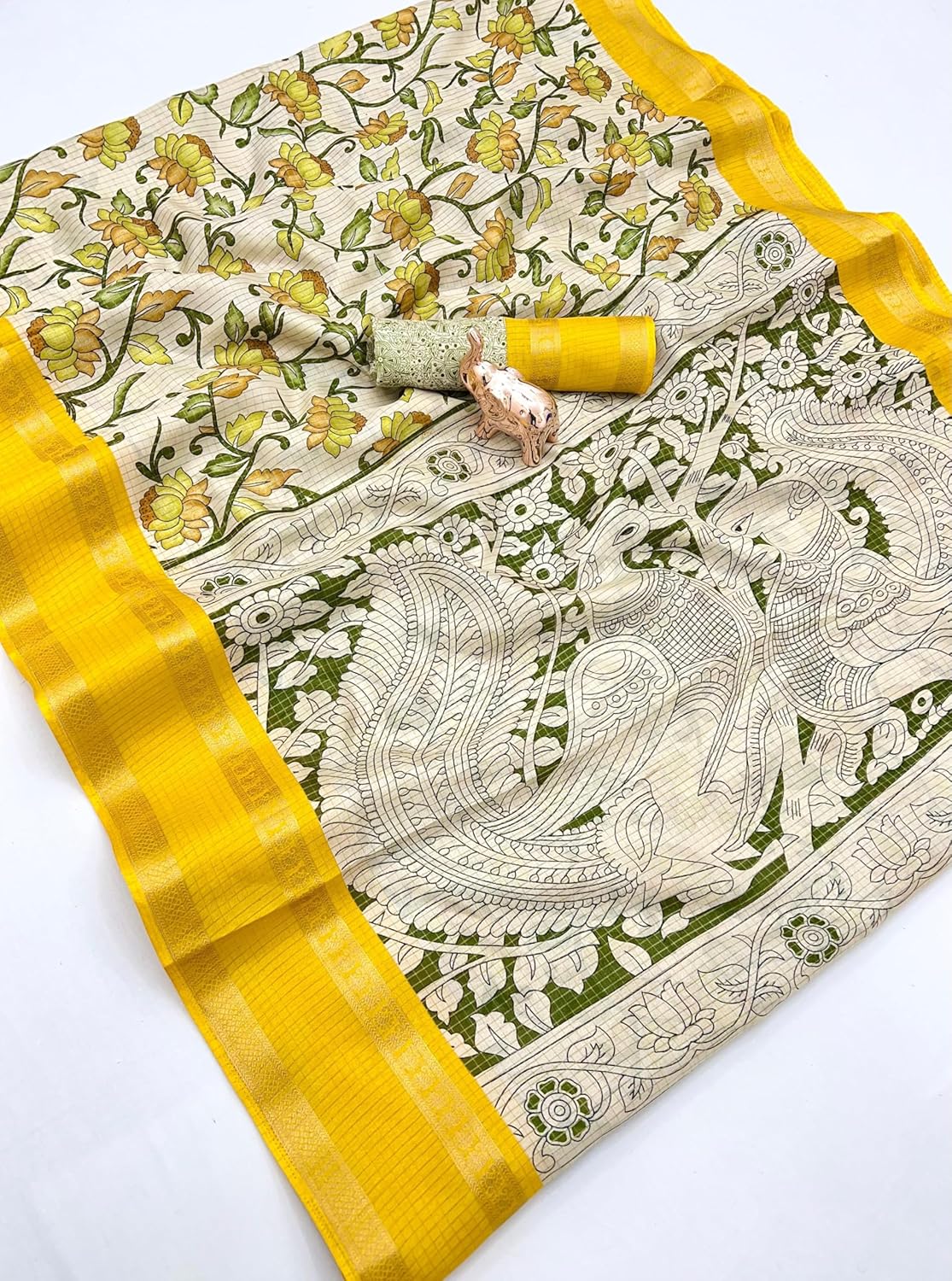 Vasthrlay Classic Traditional Saree with elegant Tussar Silk styling