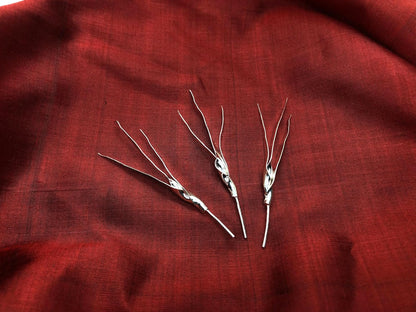 Silver Durva Grass for Hindu Puja, Traditional Sacred Offering for Ganesh, Vishnu - image 3