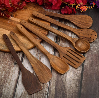 Sanjeev Kapoor Sheesham Wood Serving and Cooking Spoon Set
