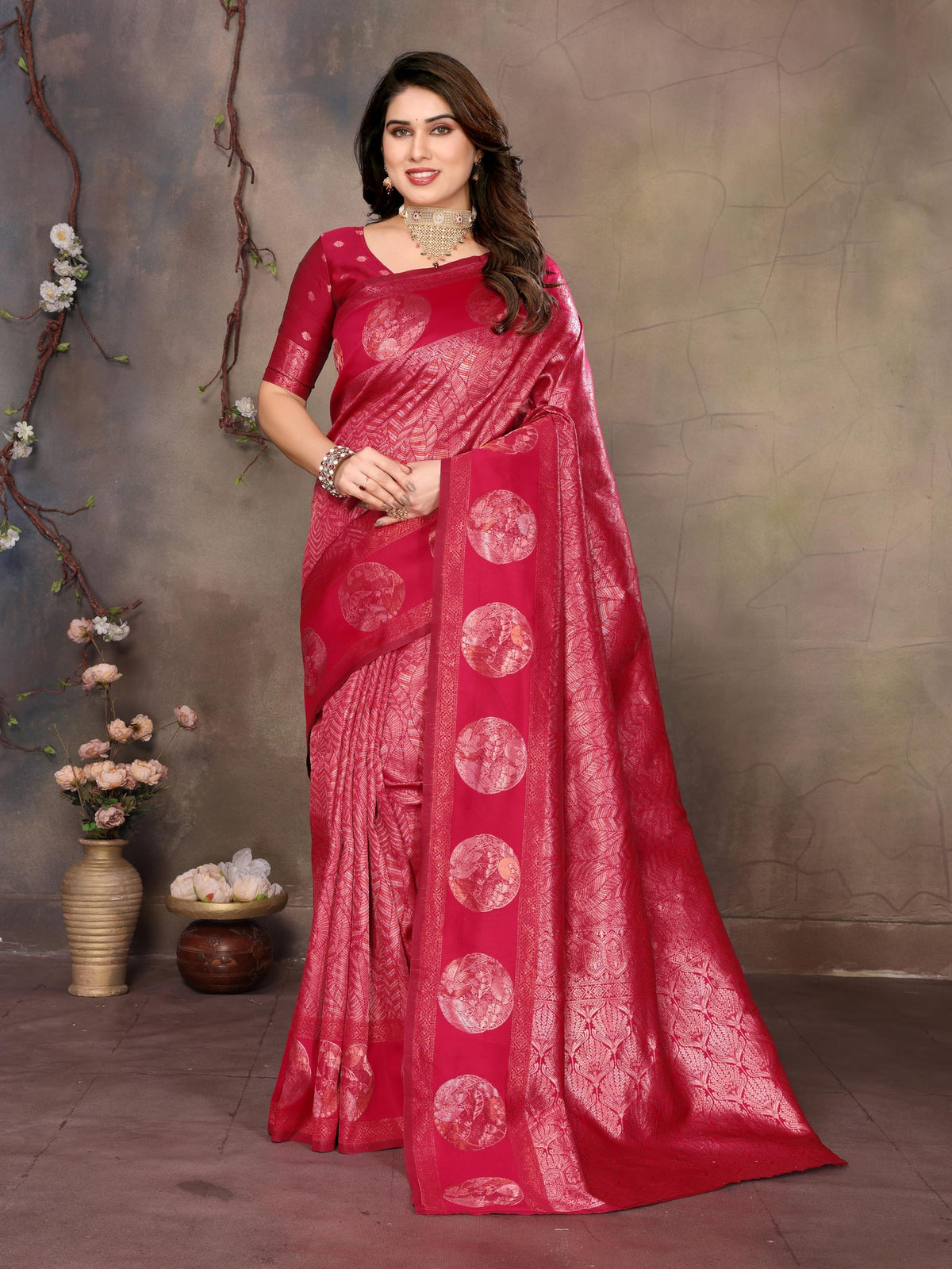 Vasthrlay Classic Traditional Saree with elegant silk styling