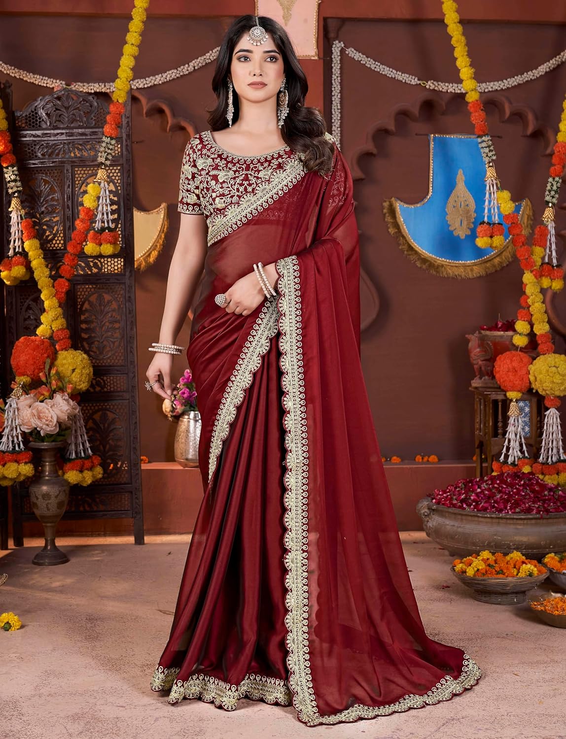Vasthrlay Designer Saree in Classic with refined ethnic appeal
