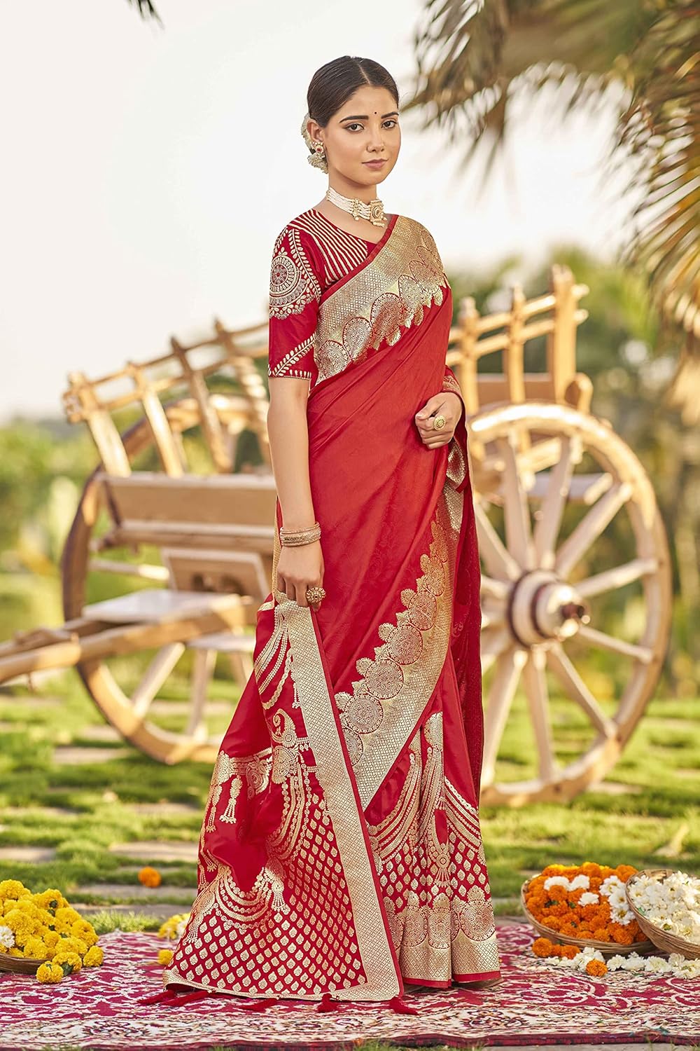 Vasthrlay Classic Traditional Saree for wedding and party wear styling