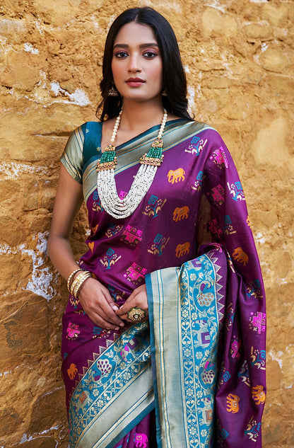 Vasthrlay Cotton Classic Saree with decorative traditional design