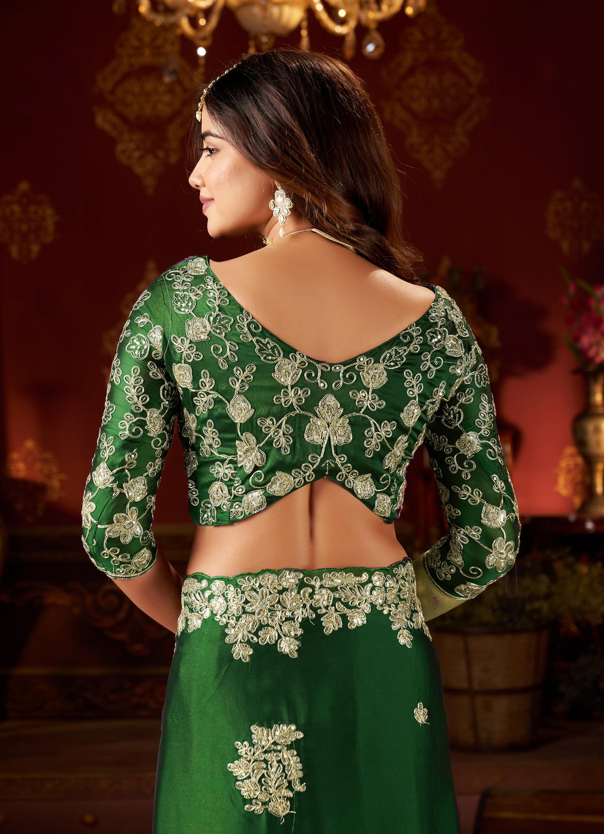 Vasthrlay Classic Embroidery Saree with elegant ethnic styling
