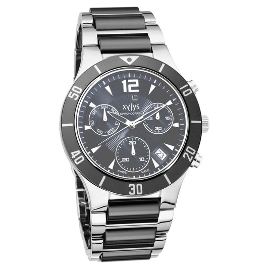 Xylys Swiss Analog Stainless Steel Black Dial Watch for Men - image 1