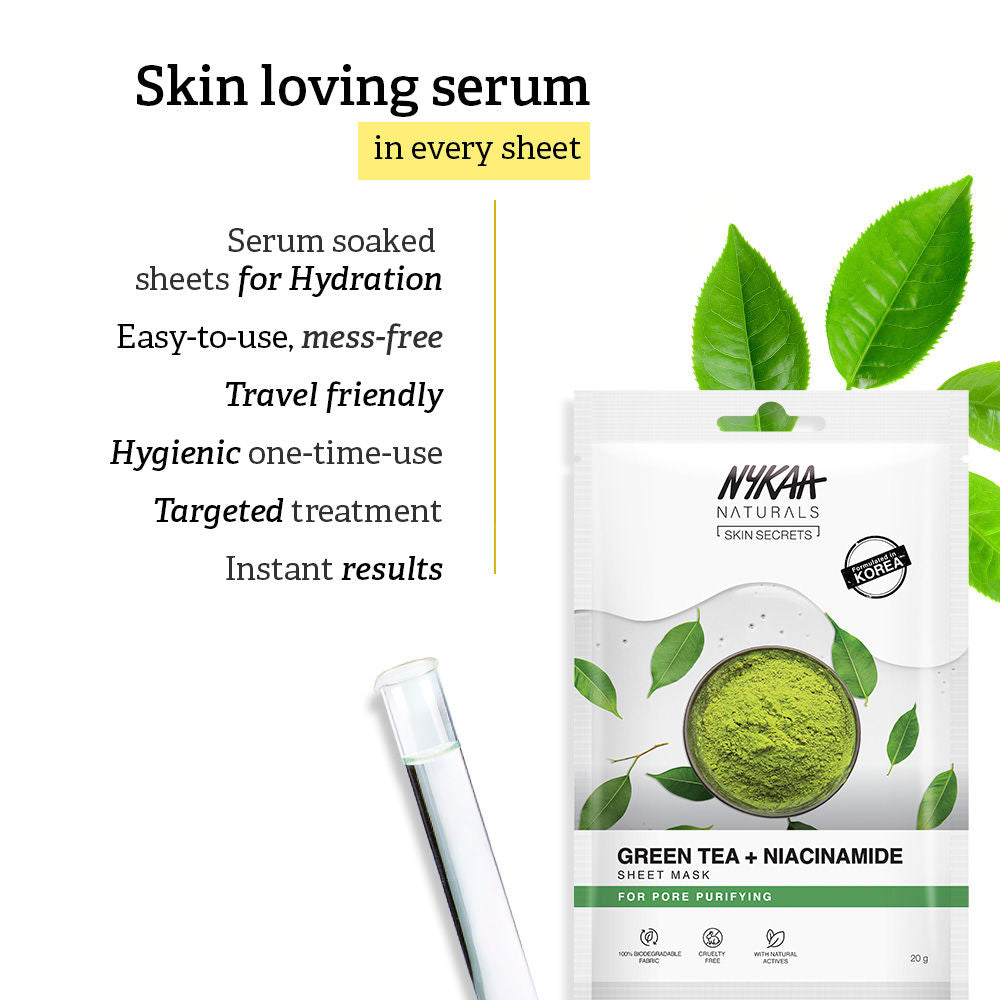 Nykaa Naturals Korean Sheet Mask (20g) - PUSHMYCART