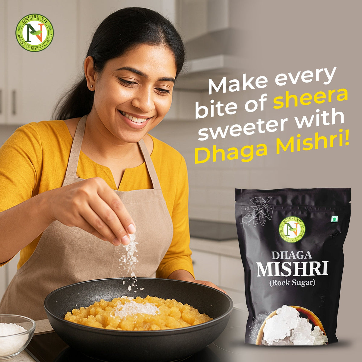 NatureVit Dhaga Mishri [Rock Sugar]
