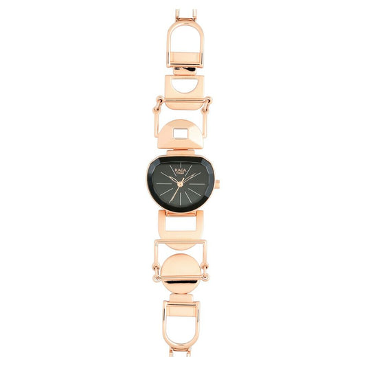 Titan Raga Facets Black Dial Women Watch With Stainless Steel Strap - image 1