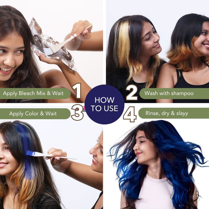 Paradyes Sapphire Navy + Lighten Up! Bleach Pack