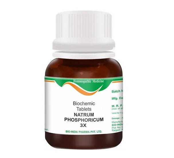 Bio India Homeopathy Natrum Phosphoricum Biochemic Tablets - PUSHMYCART