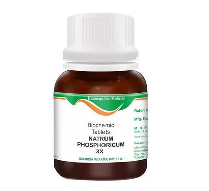 Bio India Homeopathy Natrum Phosphoricum Biochemic Tablets - PUSHMYCART