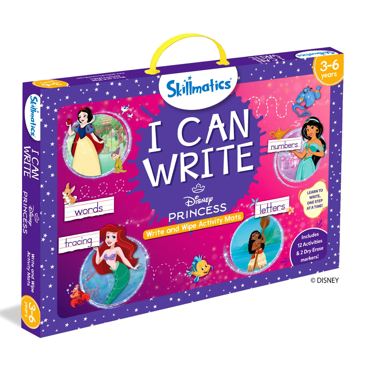 Skillmatics I Can Write Disney Princess Reusable Activity Mats Ages 3 to 6