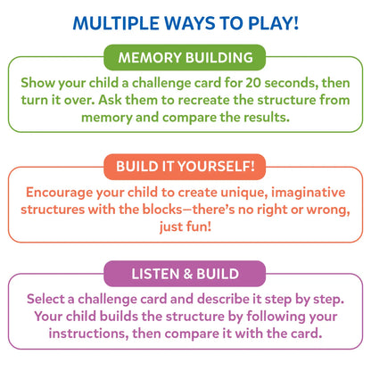 Skillmatics Brain Blocks 3D Early STEM Building Blocks for Kids