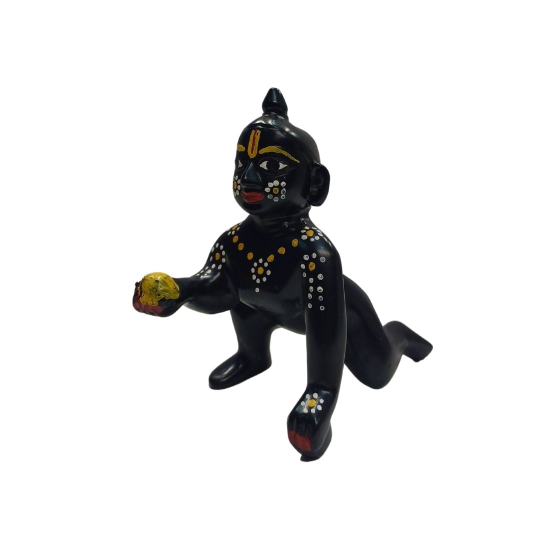 Tamas Brass Black Laddu Gopal - Thakur Ji Statue/Idol - PUSHMYCART